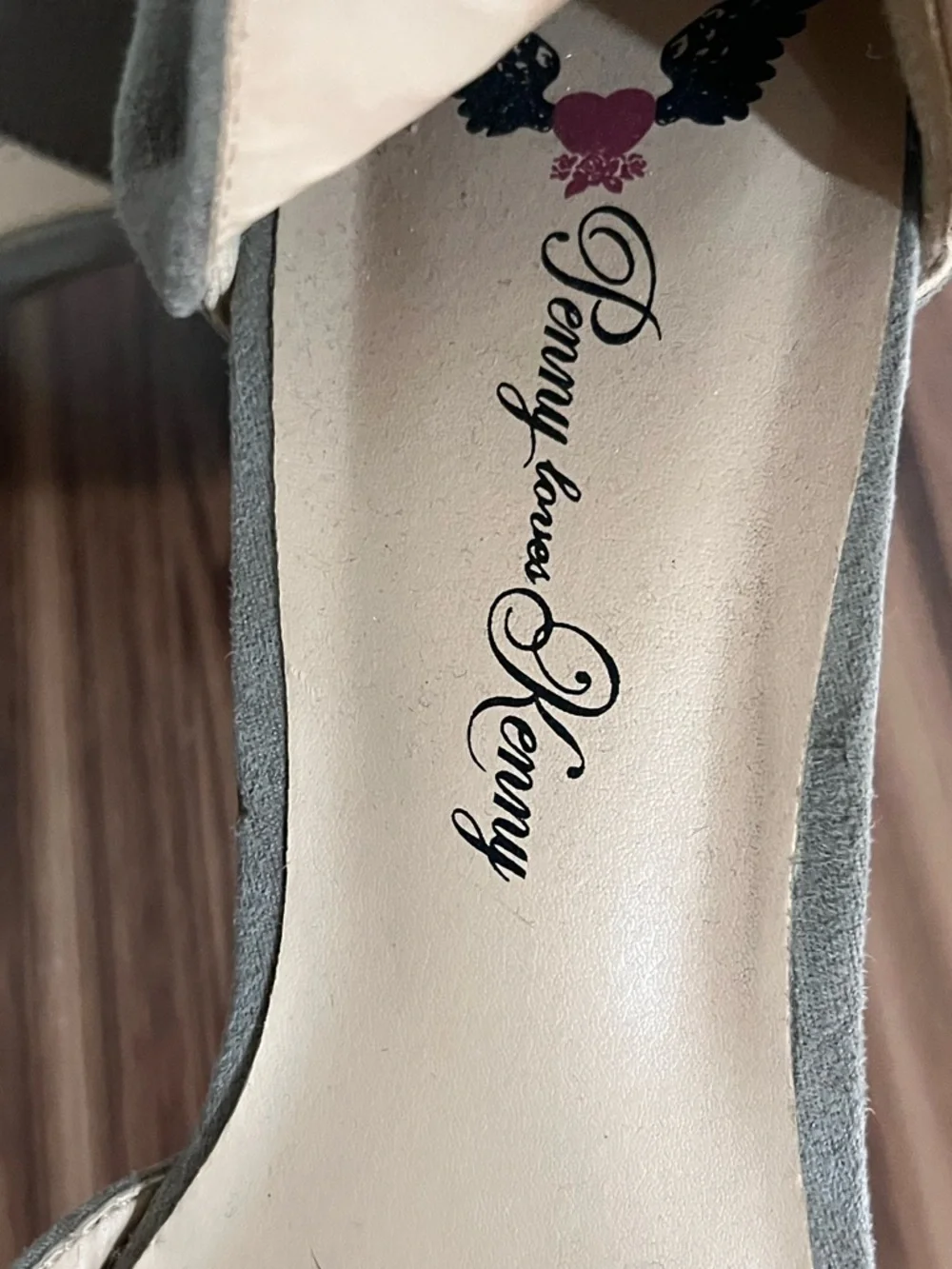 Penny Loves Kenny Taupe Suede Ankle-Strap Pumps - Picture 4 of 5